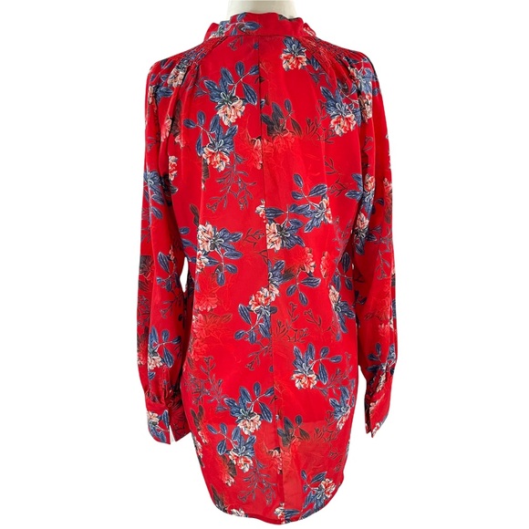 French Connection Kioa Crepe Tie Neck Top - Picture 6 of 7